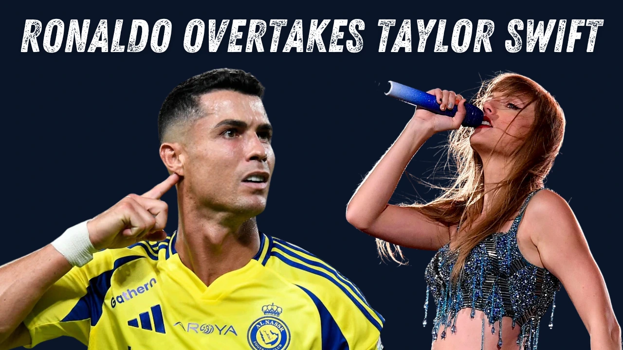 Ronaldo overtakes Taylor Swift